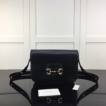 Gucci Horsebit 1955 Shoulder Bag Black 25x18cm