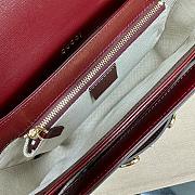 Gucci Horsebit 1955 Shoulder Bag Burgundy 25x18cm - 4