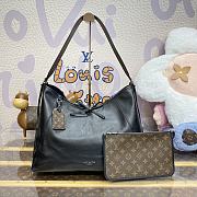 Louis Vuitton CarryAll Dark MM Bag Black 39x30x15cm - 1