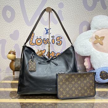 Louis Vuitton CarryAll Dark MM Bag Black 39x30x15cm