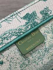 Dior Book Tote Tiger Embroidery Green 36x18x28cm - 4