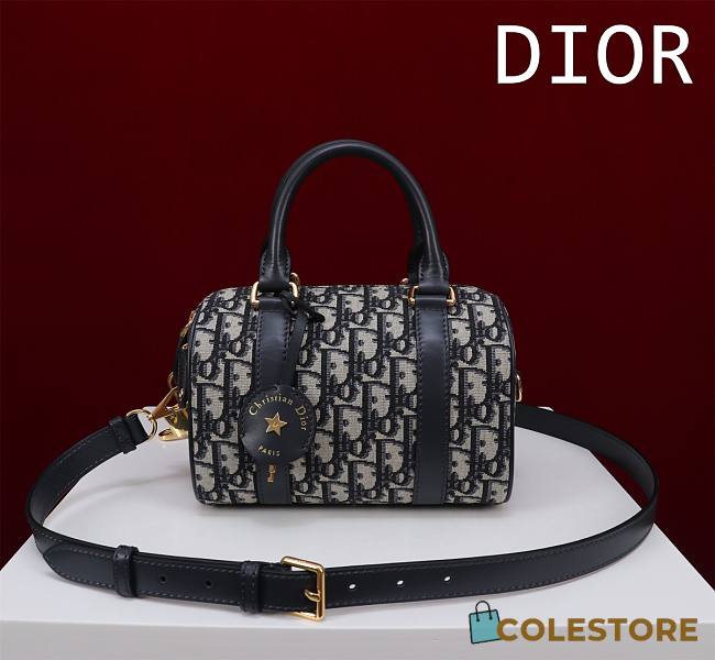 Dior Groove 20 Bag Blue Dior Oblique Jacquard 20x13.5x12.5cm - 1