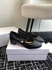 Dior Ballet Flat Black Quilted Cannage Calfskin - 1