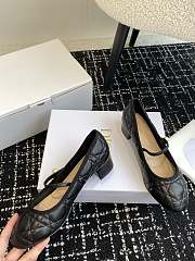 Dior Ballet Flat Black Quilted Cannage Calfskin - 6