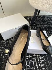 Dior Ballet Flat Black Quilted Cannage Calfskin - 5