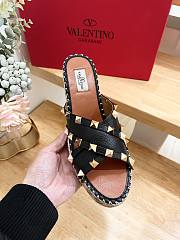 Valentino Garavani Lace-up Wedge Sandals Black - 2