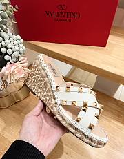 Valentino Garavani Lace-up Wedge Sandals White - 2