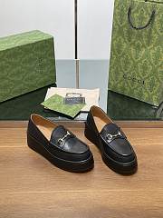 Gucci Horsebit Platform Loafer Black - 3