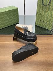 Gucci Horsebit Platform Loafer Black - 5