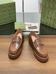 Gucci Horsebit Platform Loafer Brown - 2