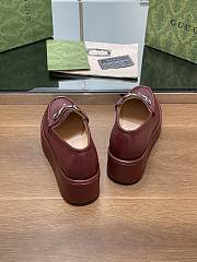 Gucci Horsebit Platform Loafer Burgundy - 6