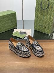  Gucci Horsebit Platform Loafer Beige & Black - 3