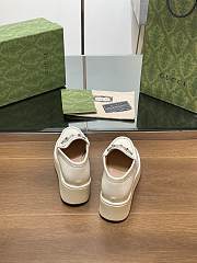  Gucci Horsebit Platform Loafer White - 2
