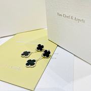 Van Cleef & Arpels Double Four-leaf Clover Black in Gold/Silver - 5