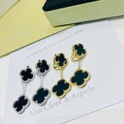 Van Cleef & Arpels Double Four-leaf Clover Black in Gold/Silver - 2