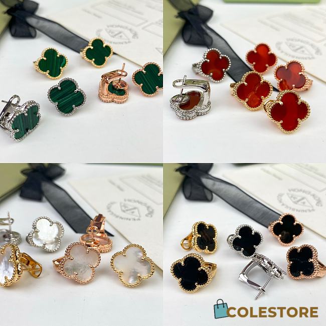 Van Cleef & Arpels Four-leaf Clover Earrings Multicolor - 1