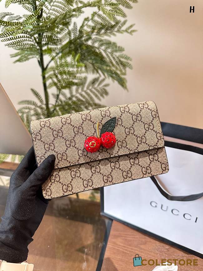 Gucci GG Cherry Wallet 18cm - 1