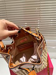 Valentino Loco Raffia and Calfskin 19x16cm - 2