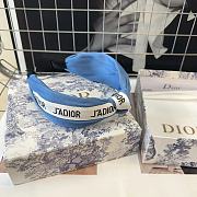 Dior Denim Headband Light Blue/ Dark Blue - 6