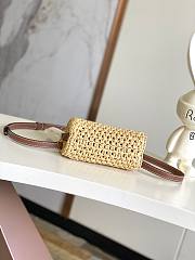 Louis Vuitton Nano Speedy Bag Raffia Tan M83525 16 x10 x 7.5 cm - 5
