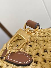 Louis Vuitton Nano Speedy Bag Raffia Tan M83525 16 x10 x 7.5 cm - 4