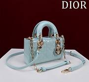 Dior Lady D-Joy Micro Bag Céleste Blue Cannage Lambskin Size 16.5 x 6 x 10 cm - 1
