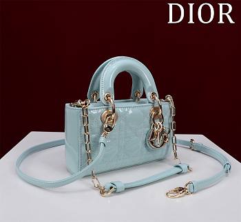 Dior Lady D-Joy Micro Bag Céleste Blue Cannage Lambskin Size 16.5 x 6 x 10 cm