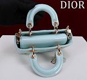 Dior Lady D-Joy Micro Bag Céleste Blue Cannage Lambskin Size 16.5 x 6 x 10 cm - 5