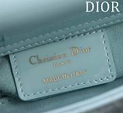 Dior Lady D-Joy Micro Bag Céleste Blue Cannage Lambskin Size 16.5 x 6 x 10 cm - 4