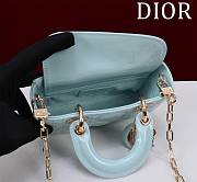 Dior Lady D-Joy Micro Bag Céleste Blue Cannage Lambskin Size 16.5 x 6 x 10 cm - 6
