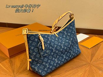 Louis Vuitton CarryAll Monogram Denim 38.29 cm