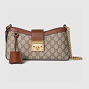 Gucci Padlock Shoulder Bag Brown Leather 811705 27 x 14 x 6 cm - 1