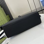 Gucci Small Tote Bag With Hook Closure Black Leather 795349 24 x 17.5 x 8.5 cm - 6