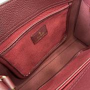 Gucci Small Tote Bag With GG Rosso Ancora Leather 24 x 17.5 x 8.5 cm - 3
