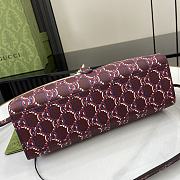 Gucci Small Tote Bag With GG Rosso Ancora Leather 24 x 17.5 x 8.5 cm - 2