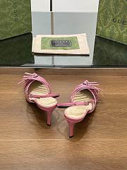 Gucci Women's Slingback Pump Pink Leather  - 3