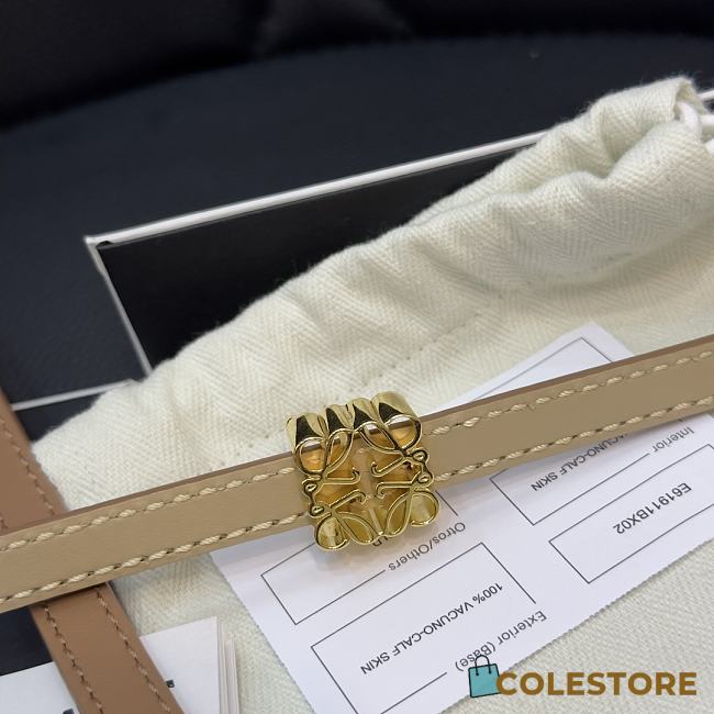 Loewe Anagram Belt In Pebble Grain Caftskin  - 1