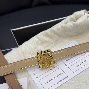 Loewe Anagram Belt In Pebble Grain Caftskin 