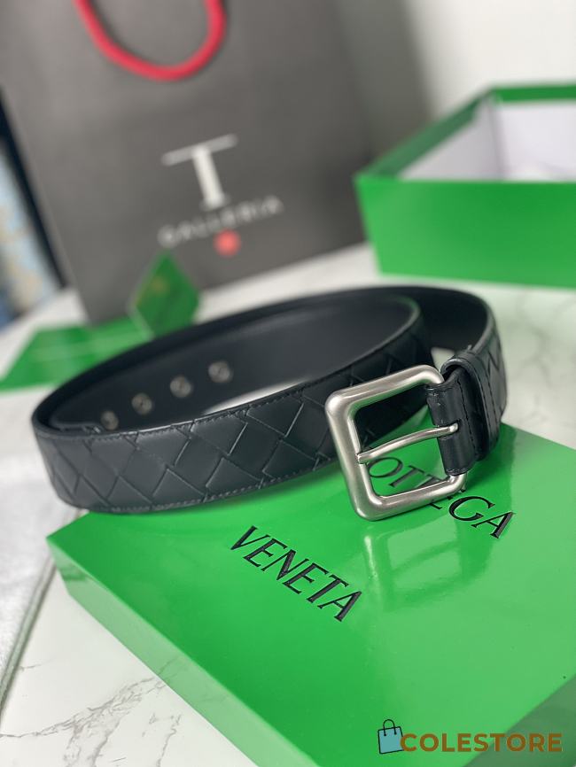 Bottega Veneta Men's Intrecciatio Reversible Belt   - 1