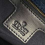 Colestore Gucci Marmont Shoulder Bag With Crystals Blue Farbic 26 x 15 x 7 cm - 2