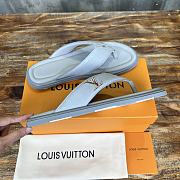 Louis Vuitton Mirabeau Thong Caft Leather Blue - 4