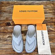 Louis Vuitton Mirabeau Thong Caft Leather Blue - 6