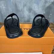 Louis Vuitton Mirabeau Thong Caft Leather Black - 4