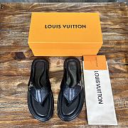 Louis Vuitton Mirabeau Thong Caft Leather Black - 3