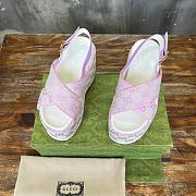 Gucci Women's Supreme Platform Slide Sandal Light Pink - 3