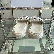 Dior Dioriviera Dio(r)evolution Slide White Quilted Cannage Leather-Effect Fabric - 3