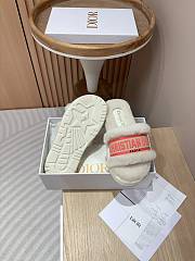 Christian Dior Shearling Sandals Pink/ White - 6