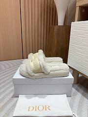 Christian Dior Shearling Sandals White - 5