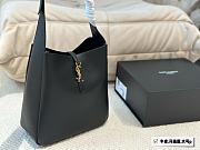Saint Laurent Le 57 Supple Large In Grained Leather Black 30 cm - 1