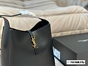 Saint Laurent Le 57 Supple Large In Grained Leather Black 30 cm - 2